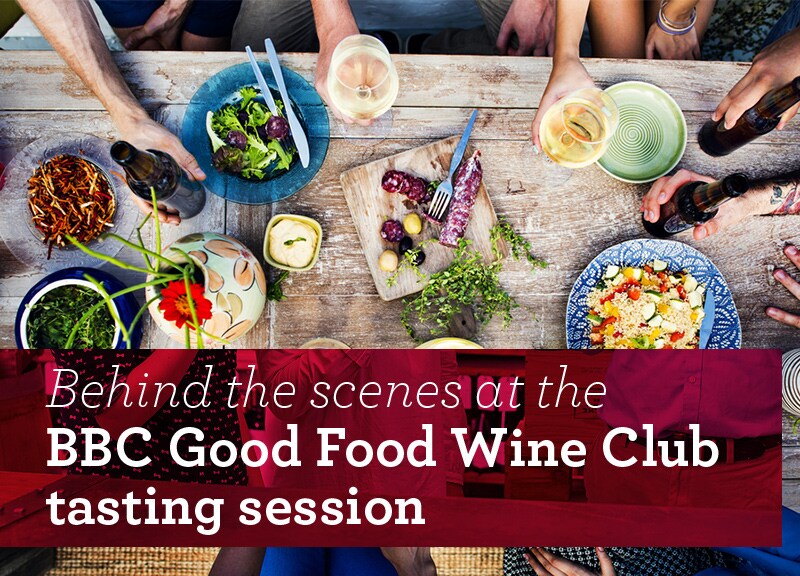 Behind the scenes at the BBC Good Food Wine Club tasting session