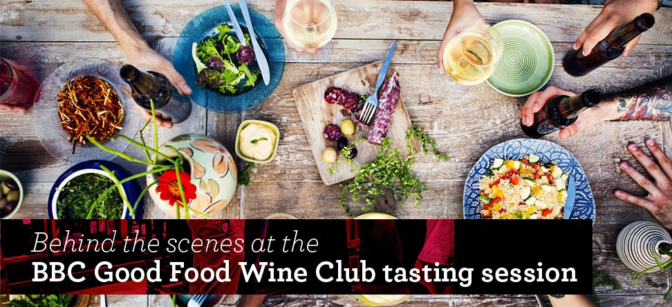 Behind the scenes at the BBC Good Food Wine Club tasting session
