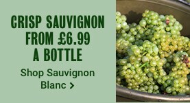 CRISP SAUVIGNON FROM £6.99 A BOTTLE - Shop Sauvignon Blanc >