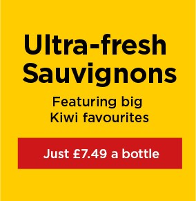 Ultra-fresh Sauvignons featuring big Kiwi favourites - Just £7.49 a bottle 
