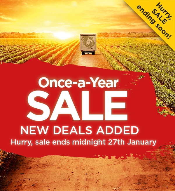 Once-a-year SALE - It's the big one ... your annual chance to refill wine rack at LOW price