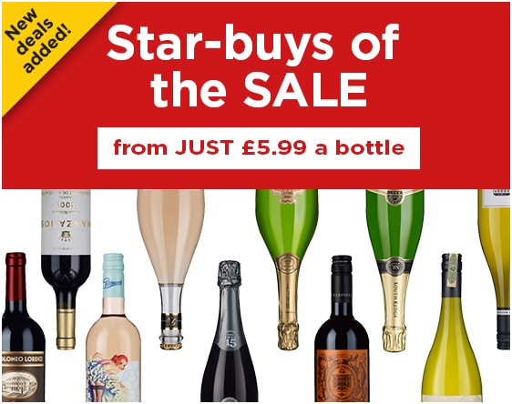 Star-buys of the SALE - from Just £5.99 a bottle