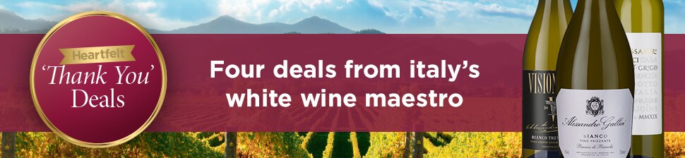Four deals from italy's white wine maestro
