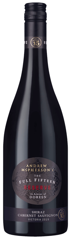 Andrew McPherson's The Full Fifteen Reserve Doreen's Shiraz 2019 Andrew McPherson's The Full Fifteen Reserve Doreen's Shiraz 2019