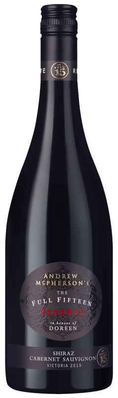 Andrew McPherson's The Full Fifteen Reserve Doreen's Shiraz 2019