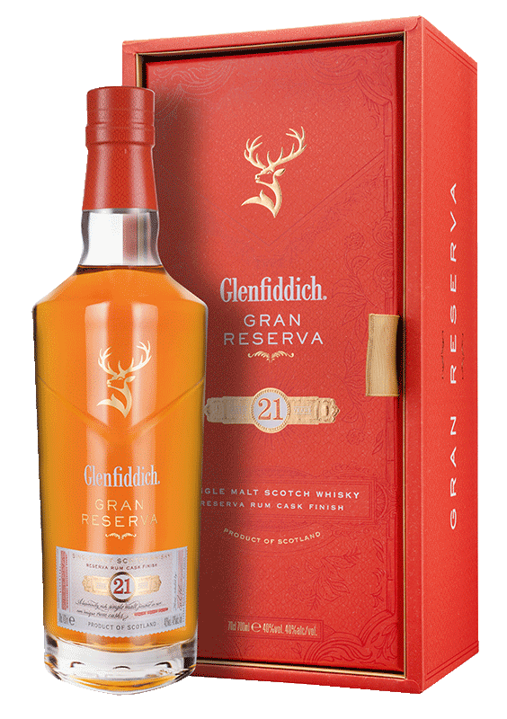 Glenfiddich 21-year-old Gran Reserva Single Malt Scotch Whisky (70cl in gift box NV