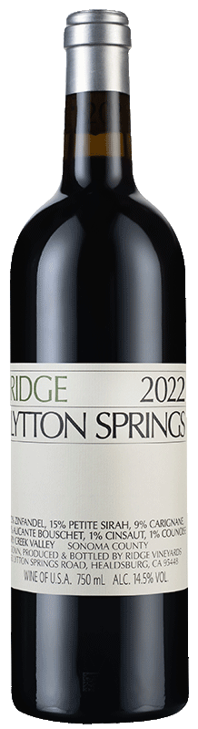 Ridge Lytton Springs Ridge Lytton Springs