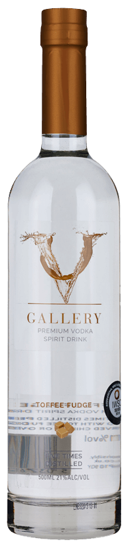 V Gallery Toffee Fudge Premium Vodka Spirit Drink (50cl) NV