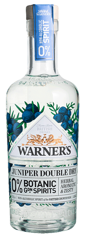 Warner's Juniper Double Dry Alcohol Free Botanic Garden Spirits Warner's Juniper Double Dry Alcohol Free Botanic Garden Spirits