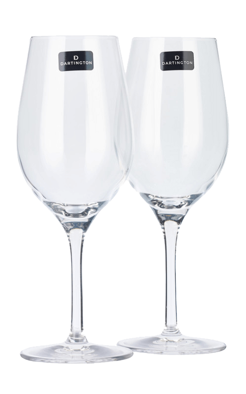 Dartington Universal White Glass Pair 