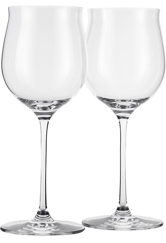 Dartington Signature White Glass Pair (No TL Signature) 