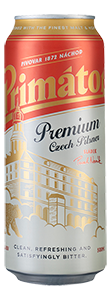 Primátor Premium Pilsner Lager (500ml can) NV