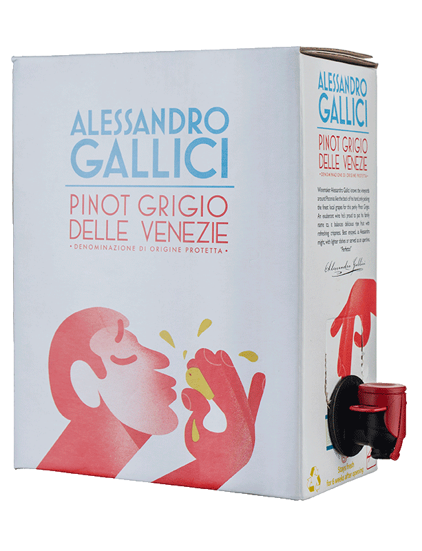 Alessandro Gallici Pinot Grigio 3L Wine Box Alessandro Gallici Pinot Grigio 3L Wine Box