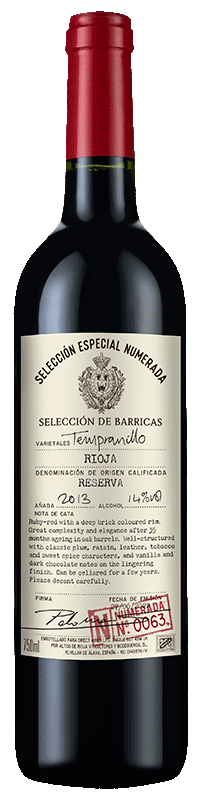 Selección Especial Numerada 63 Rioja Reserva 2013