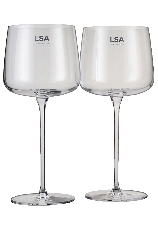 LSA Set of 2 Red Wine Glasses 