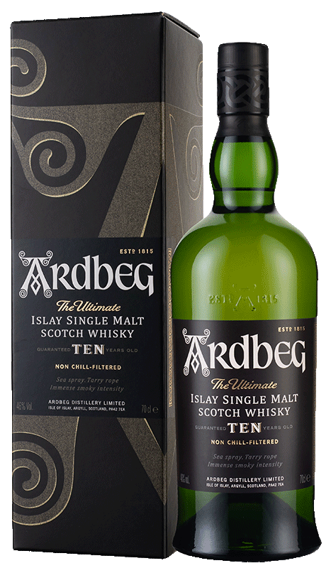 Ardbeg 10-year-old Single Malt Scotch Whisky (70cl in gift box) Ardbeg 10-year-old Single Malt Scotch Whisky (70cl in gift box)