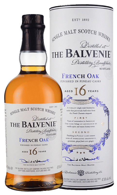 Balvenie 16-Year-Old French Oak Pineau Cask Single Malt Whisky 70cl Balvenie 16-Year-Old French Oak Pineau Cask Single Malt Whisky 70cl