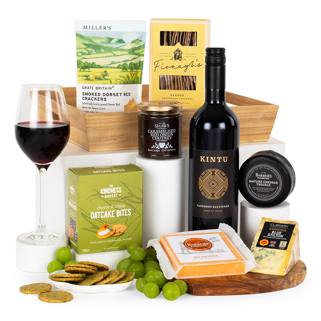 Cheese and Wine Tray Hamper