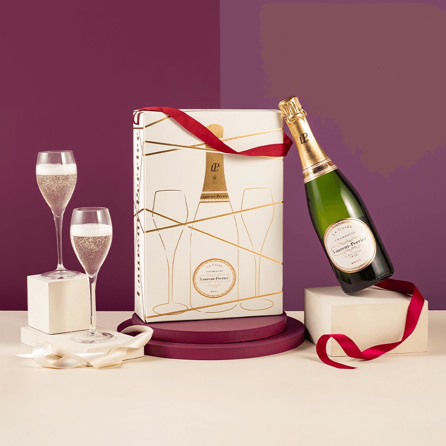 Laurent-Perrier Champagne and Flutes Gift Set