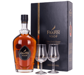 Frapin VSOP Cognac and Glasses Gift Set NV