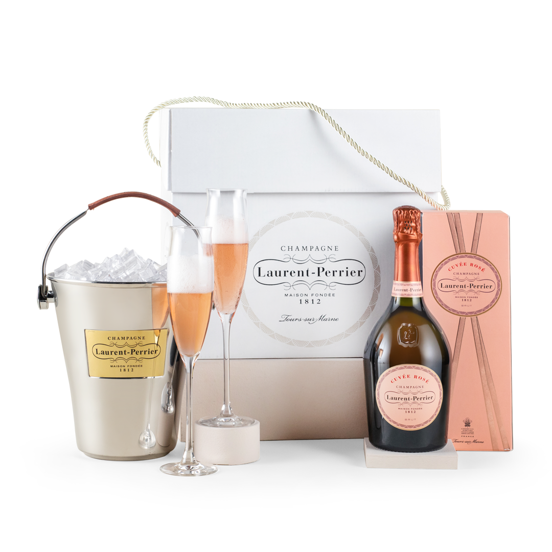 Laurent-Perrier Cuvée Rosé, Flutes & Ice Bucket Gift Set 
