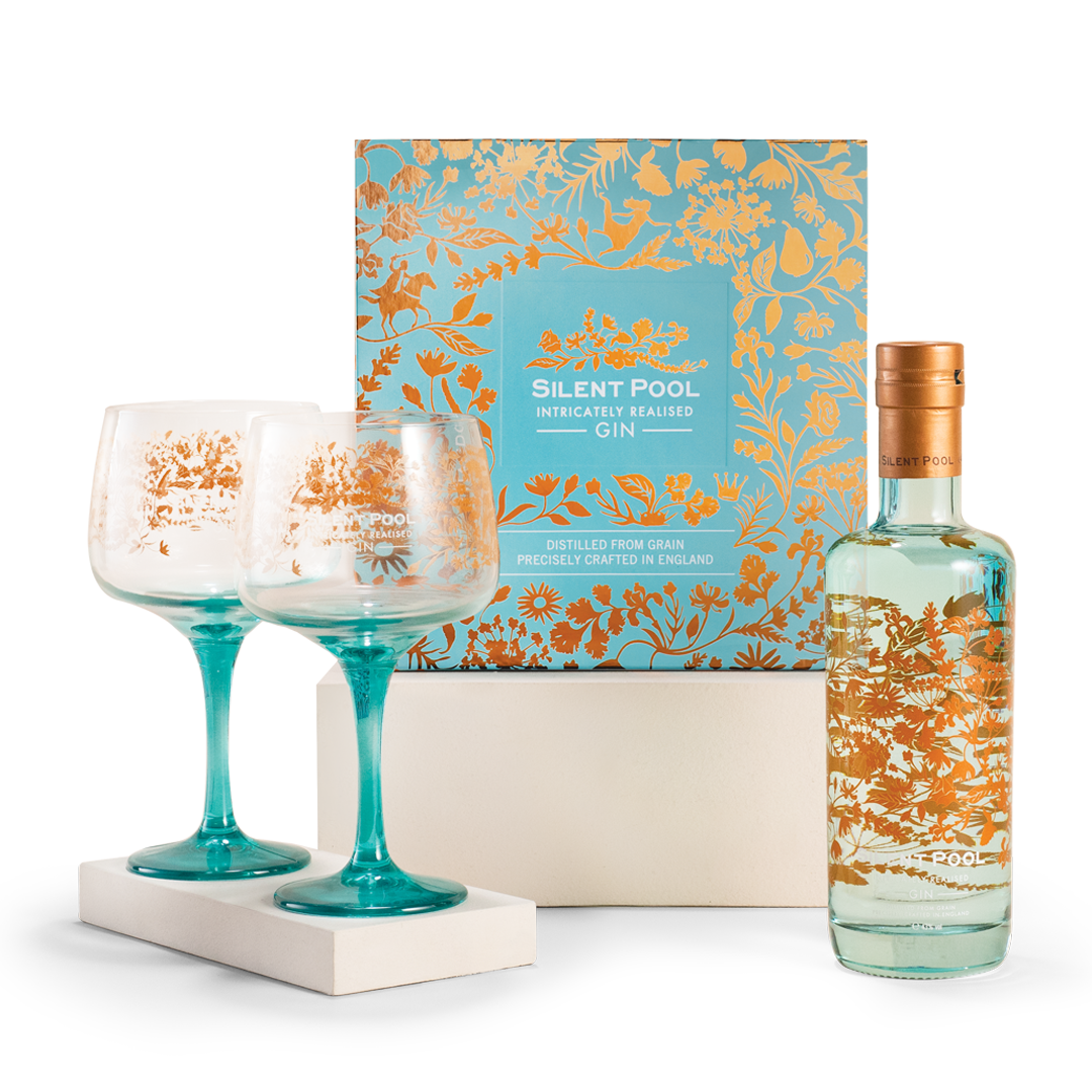 Silent Pool Gin (70cl) & Glasses Gift Set