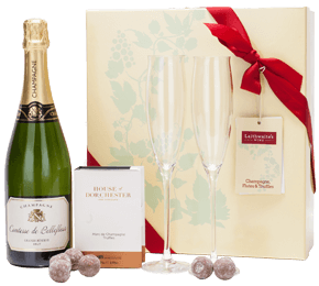 Champagne, Flutes and Truffles Gift Set 