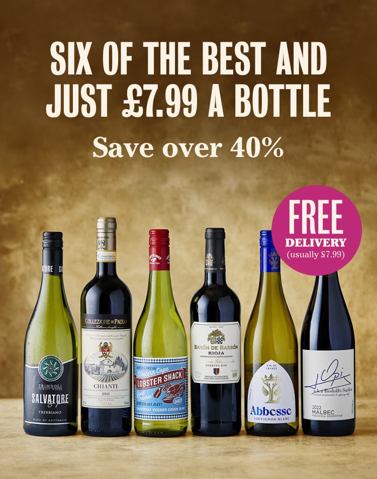 Six bottles for £47.94 Just £7.99 a bottle - Save over 40%